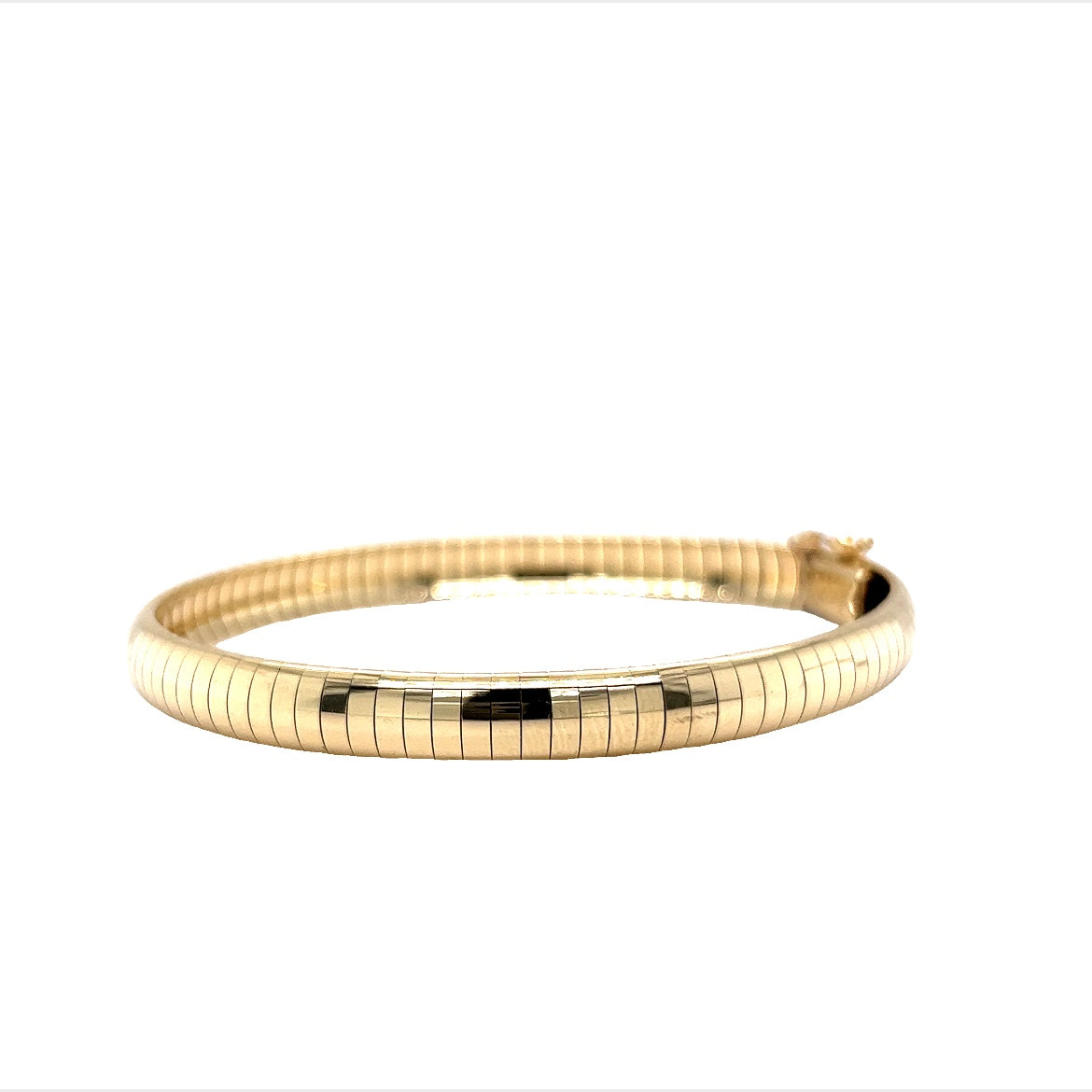 Modern 6mm Omega Bracelet in 14k Yellow Gold