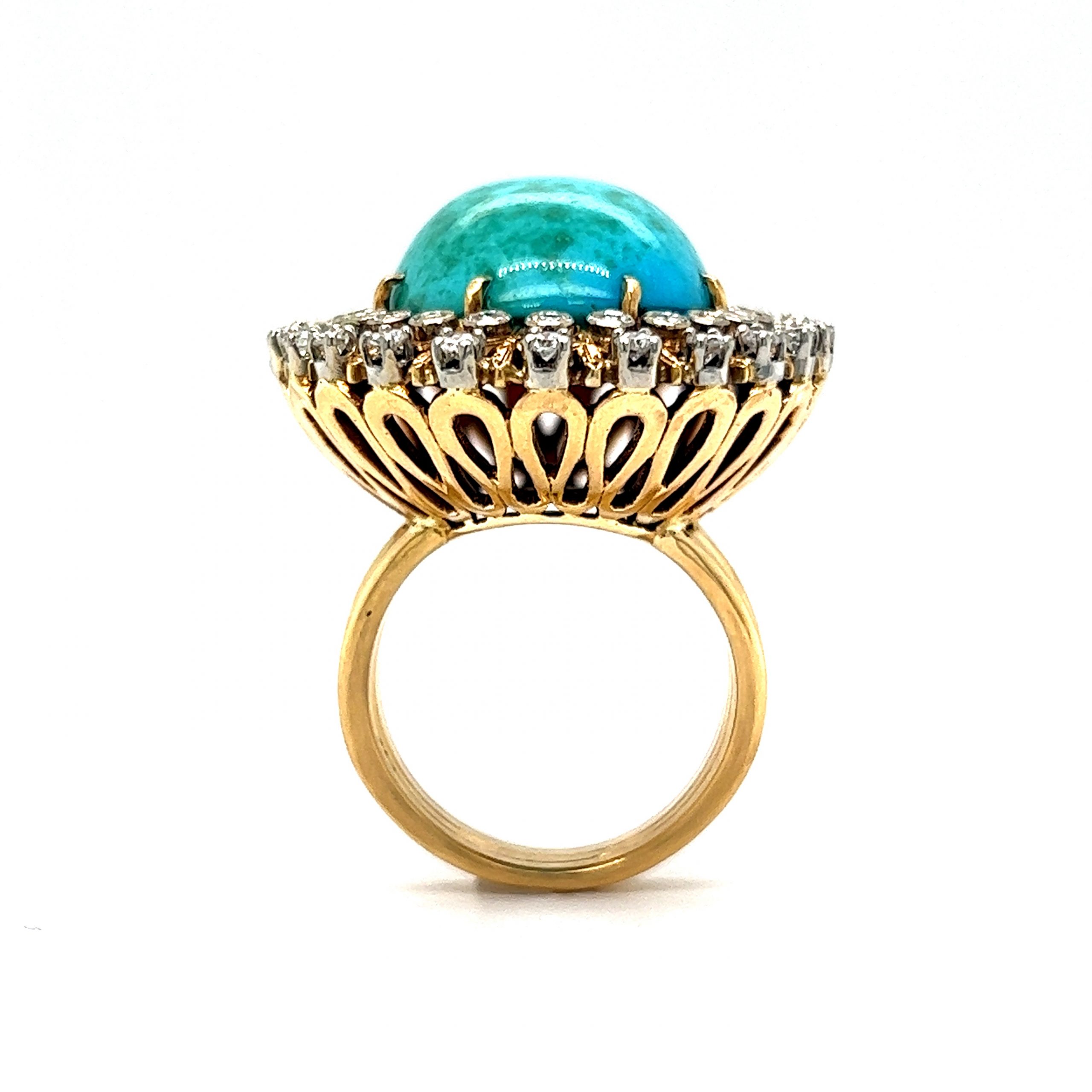 Yellow on sale turquoise ring