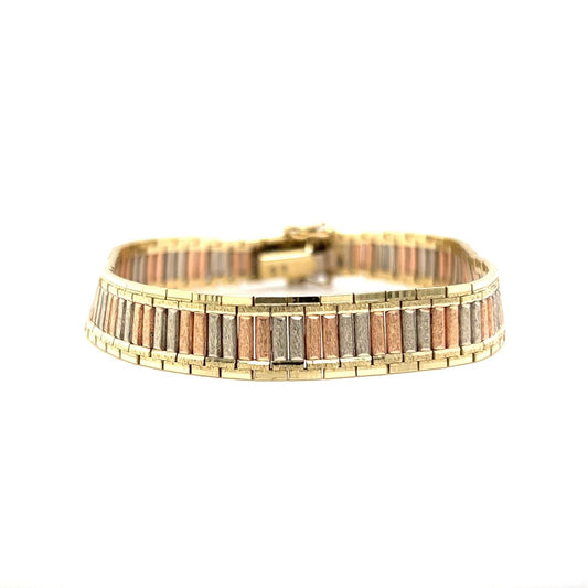 Tricolor Black Hills Gold Bracelet in 14k Gold