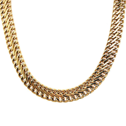 Infinity Link Collar Necklace in 14k Yellow Gold