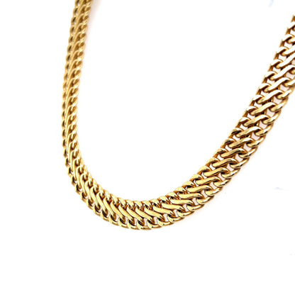 Infinity Link Collar Necklace in 14k Yellow Gold