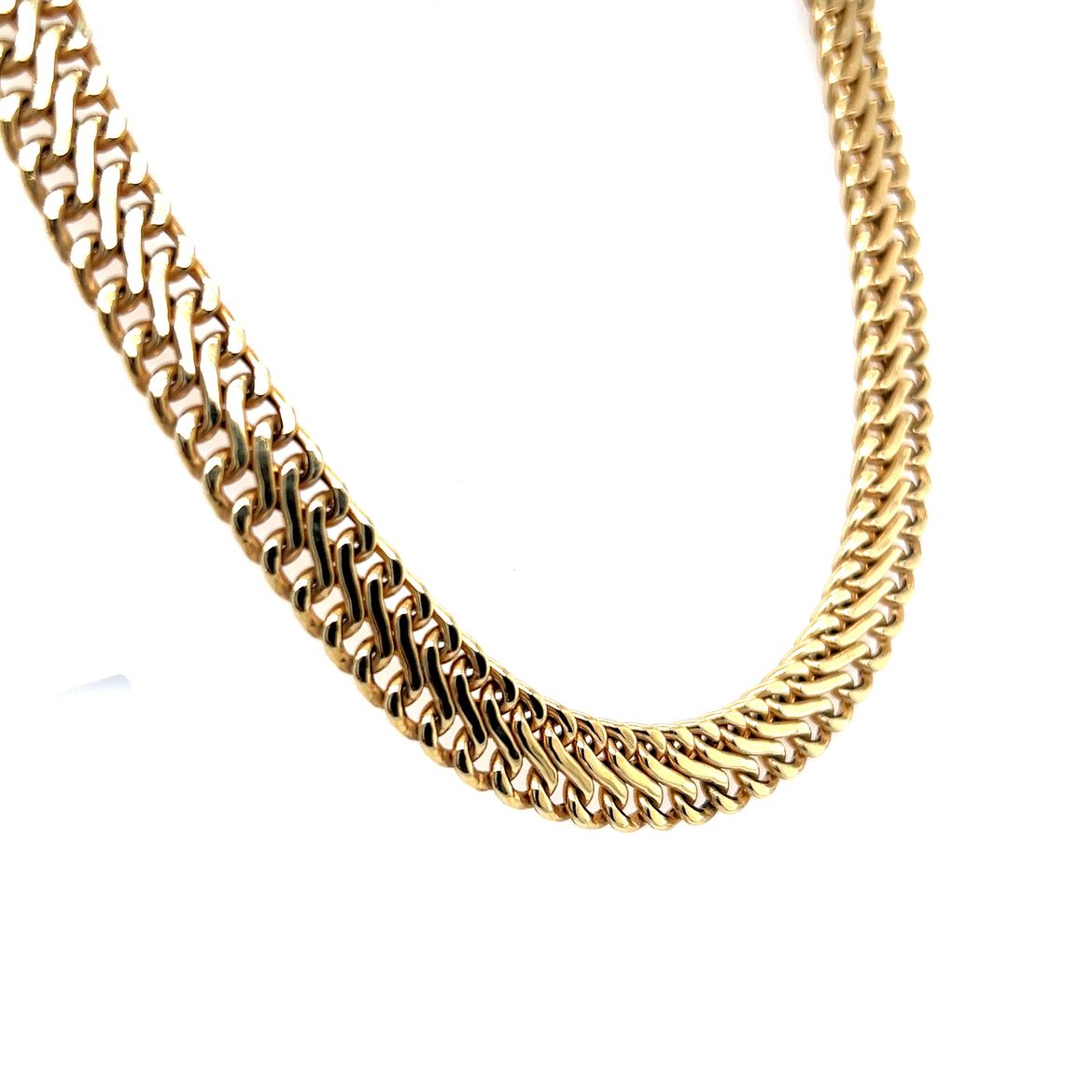 Infinity Link Collar Necklace in 14k Yellow Gold