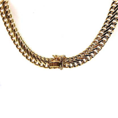 Infinity Link Collar Necklace in 14k Yellow Gold