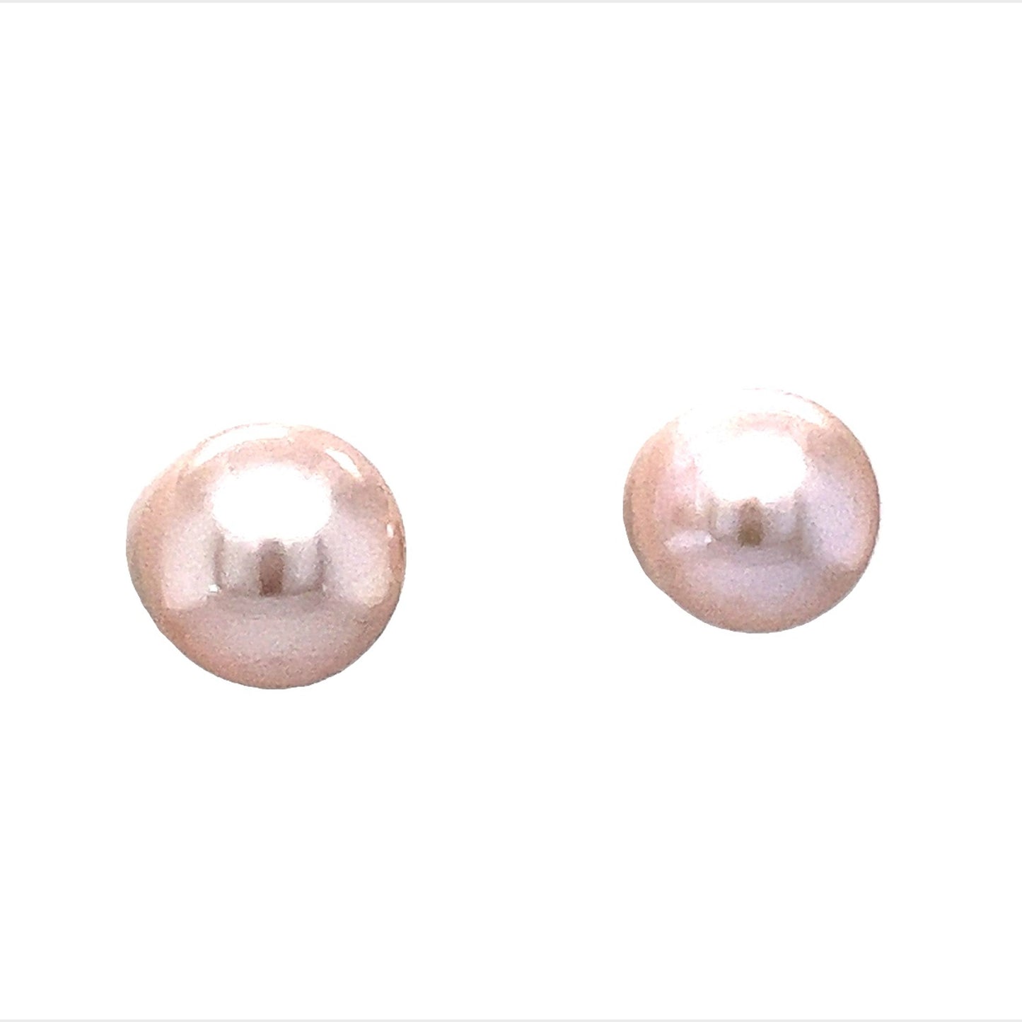 8mm Classic Pearl Stud Earrings in 18k Yellow Gold