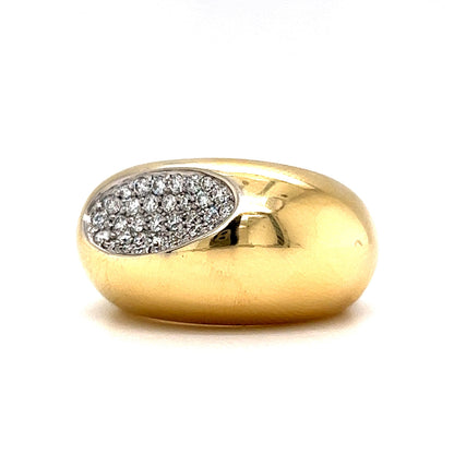 Roberto Coin Capri Plus Diamond Ring in 18k Yellow Gold