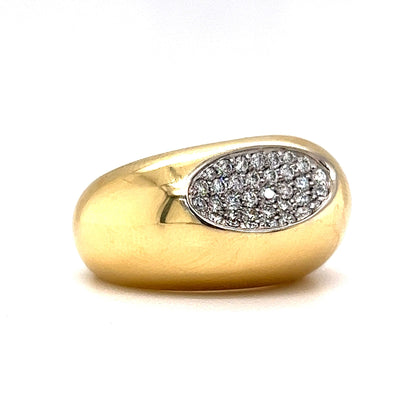 Roberto Coin Capri Plus Diamond Ring in 18k Yellow Gold