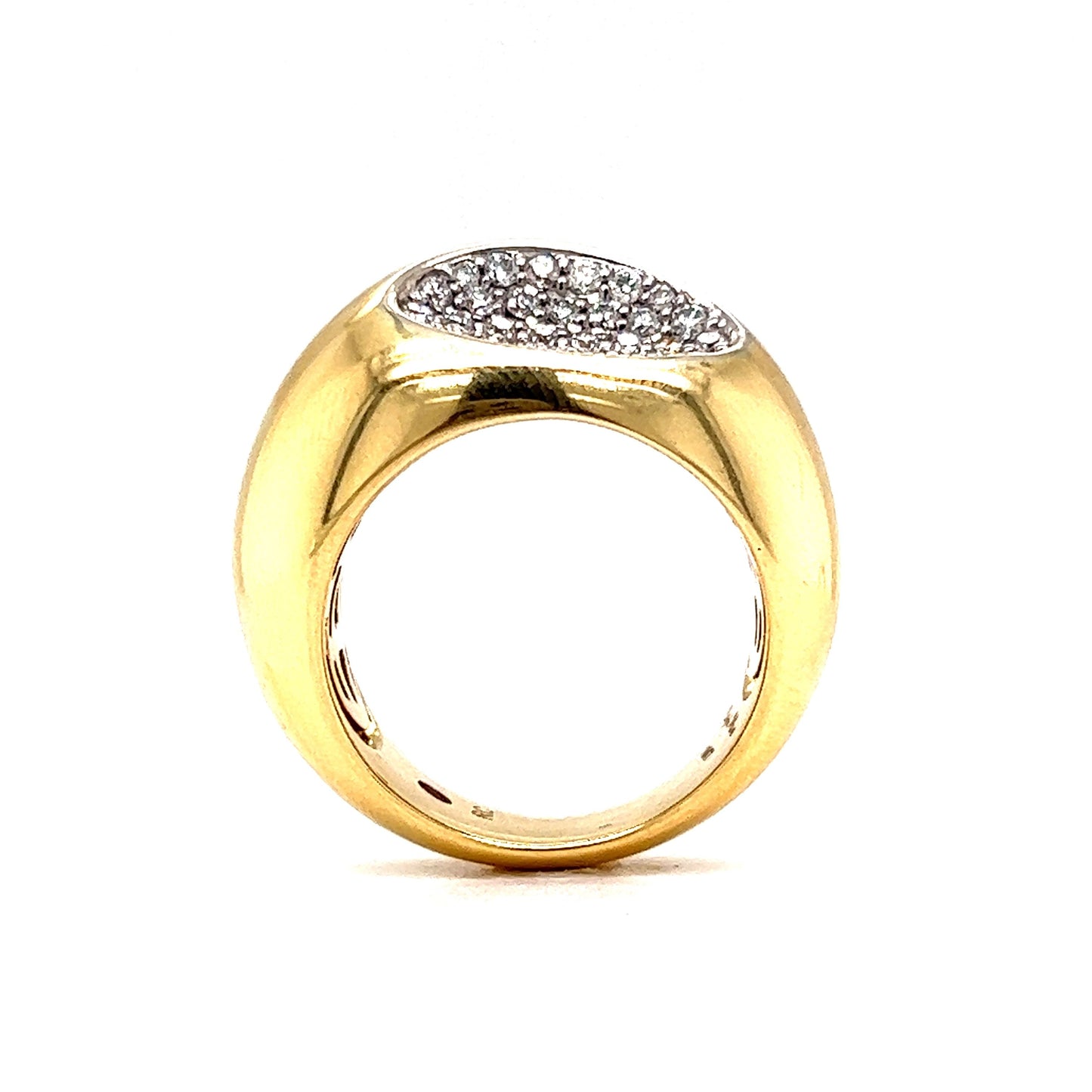 Roberto Coin Capri Plus Diamond Ring in 18k Yellow Gold