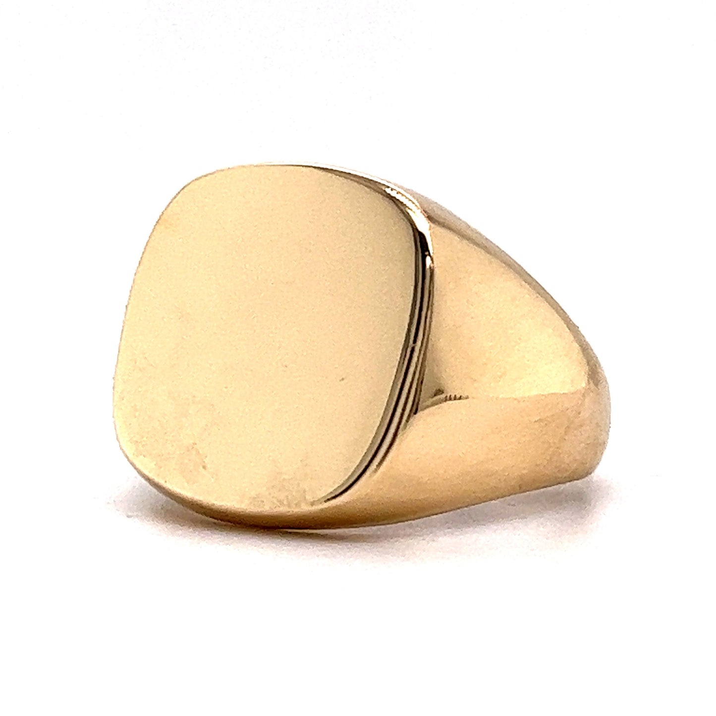 Unisex Mid-Century Signet Ring in 10k Yellow Gold