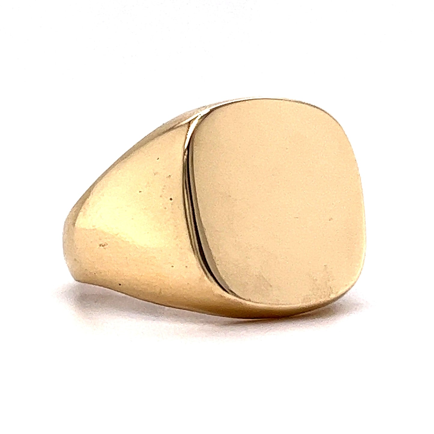 Unisex Mid-Century Signet Ring in 10k Yellow Gold