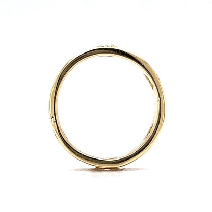 Diamond Accented Love Style Ring in 14k Yellow gold