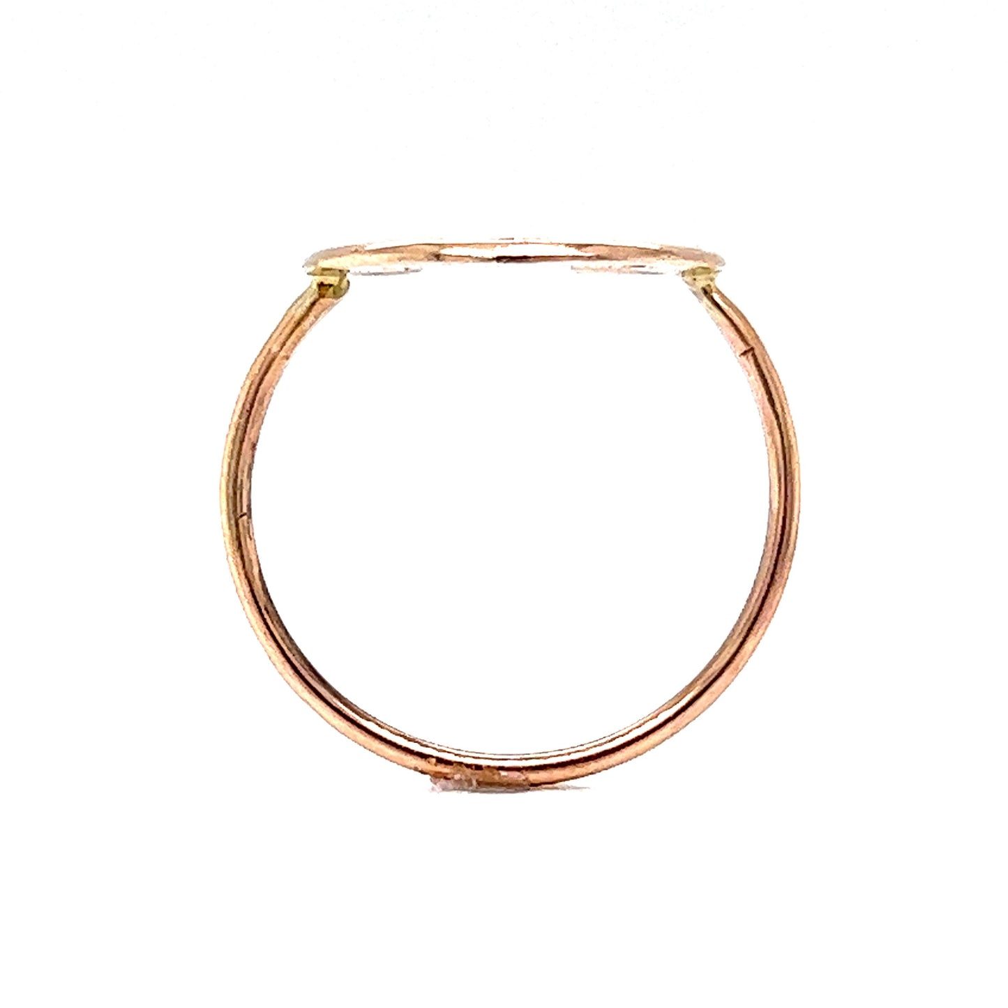 Victorian Good Luck Horseshoe Ring in 10k Yellow Gold