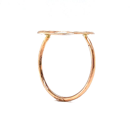 Victorian Good Luck Horseshoe Ring in 10k Yellow Gold