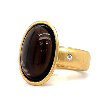 H. Stern Smoky Quartz Cocktail Ring in 18k Yellow Gold