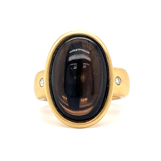 H. Stern Smoky Quartz Cocktail Ring in 18k Yellow Gold