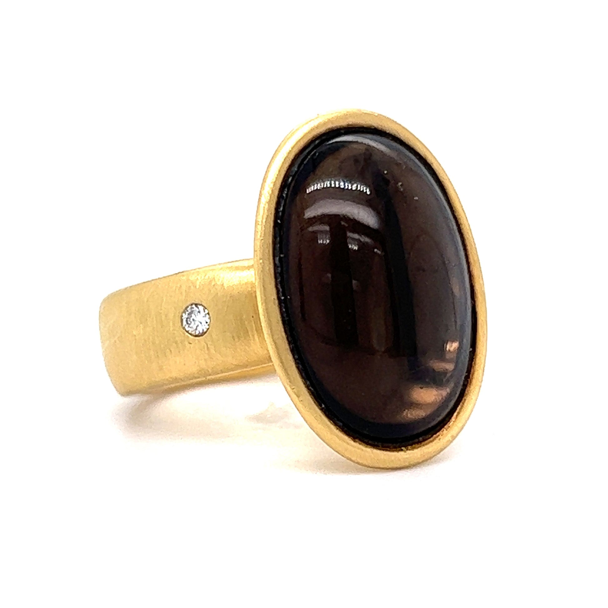 H. Stern Smoky Quartz Cocktail Ring in 18k Yellow Gold