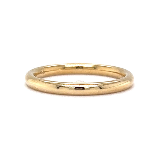 Thin 2mm Wedding Band in 14k Yellow Gold