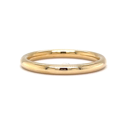 Thin 2mm Wedding Band in 14k Yellow Gold