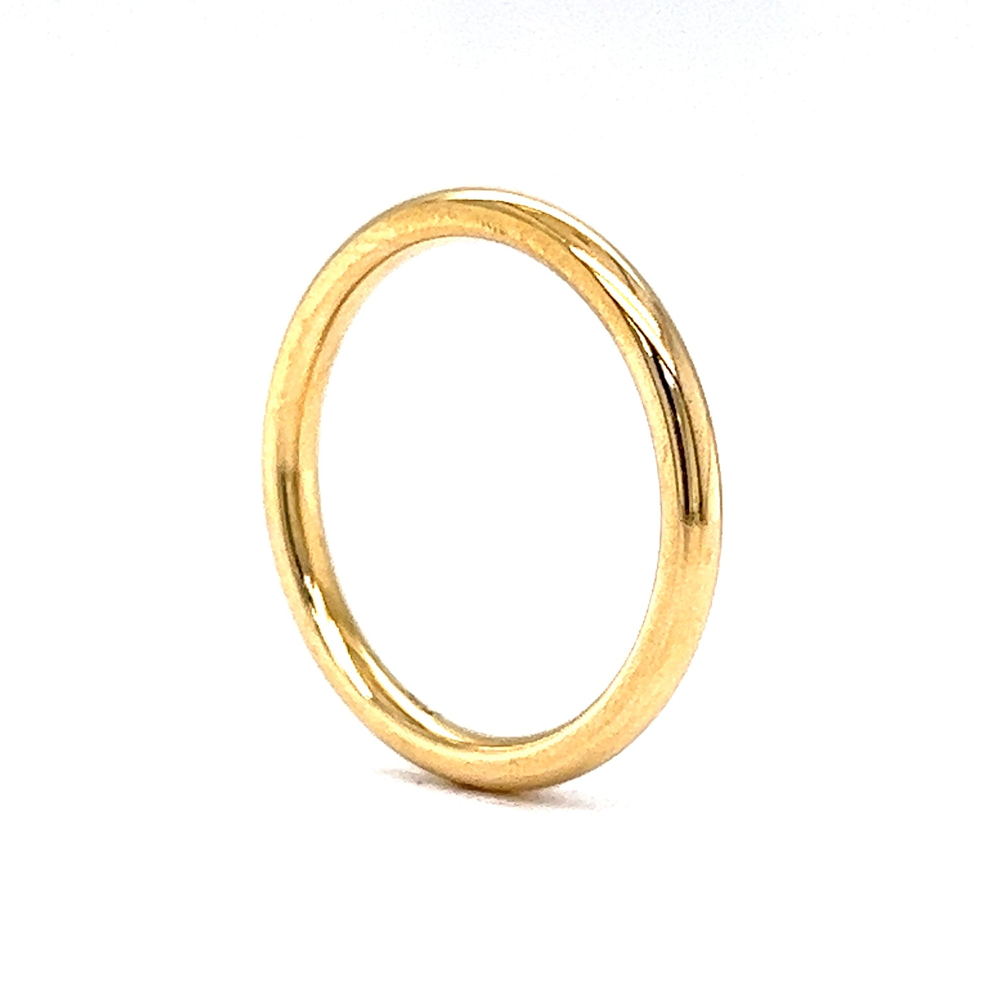 Thin 2mm Wedding Band in 14k Yellow Gold