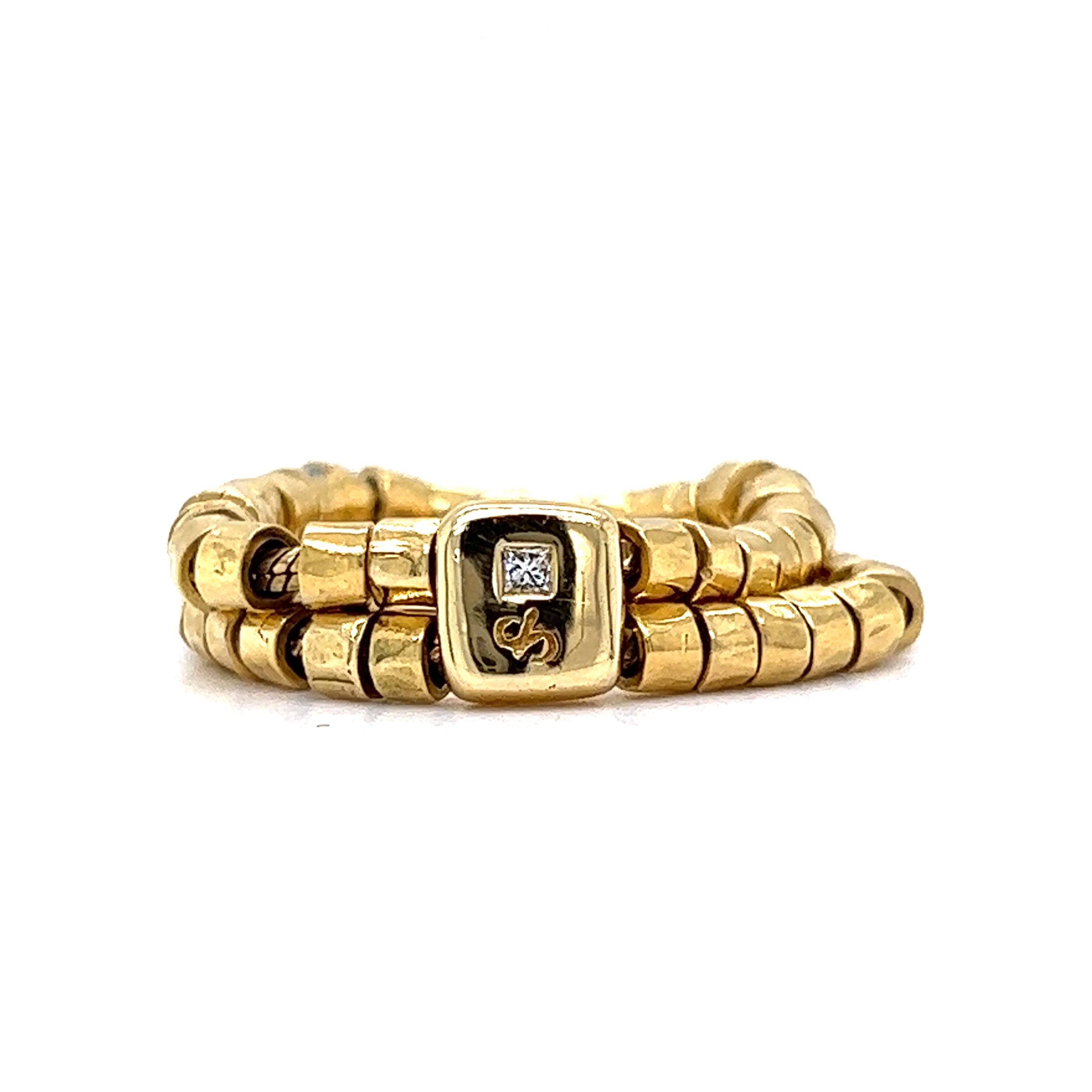 Stackable Rings From Stern H. Stern Flexible Stacking Ring in 18k Yellow Gold – Filigree Jewelers