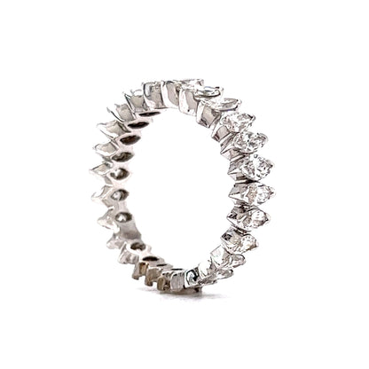 Marquise Cut Diamond Eternity Band in Platinum