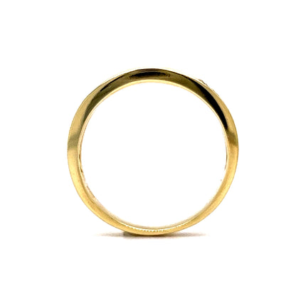 Geometric Pave Diamond Stacking Ring in 18k Yellow Gold