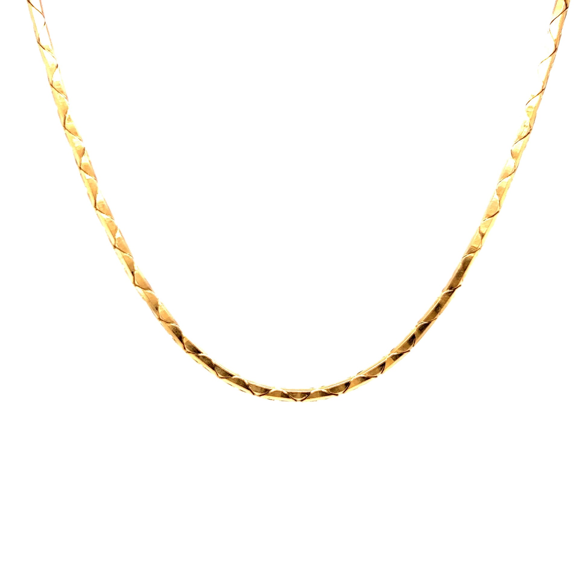 24 Inch Italian Chain Necklace in 14k Yellow Gold – Filigree Jewelers