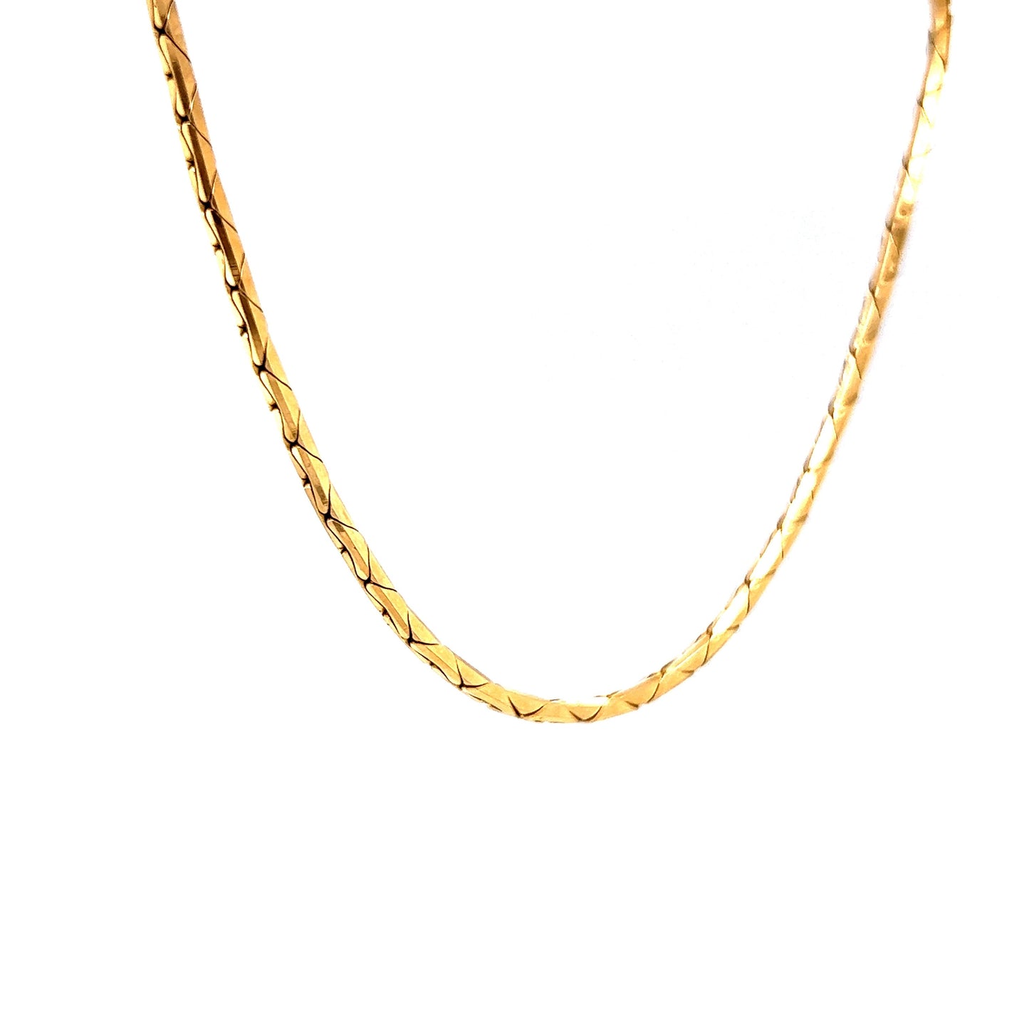 24 Inch Italian Chain Necklace in 14k Yellow Gold