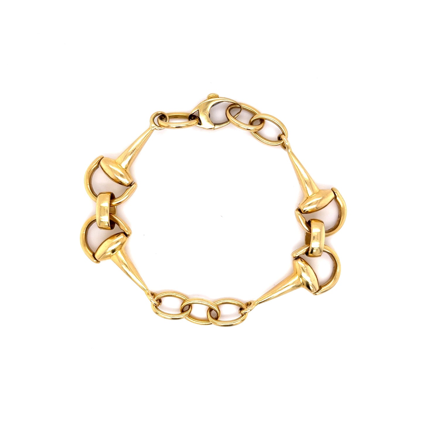 Modern Bridle Link Bracelet in 18k Yellow Gold