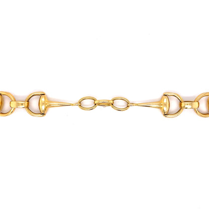 Modern Bridle Link Bracelet in 18k Yellow Gold