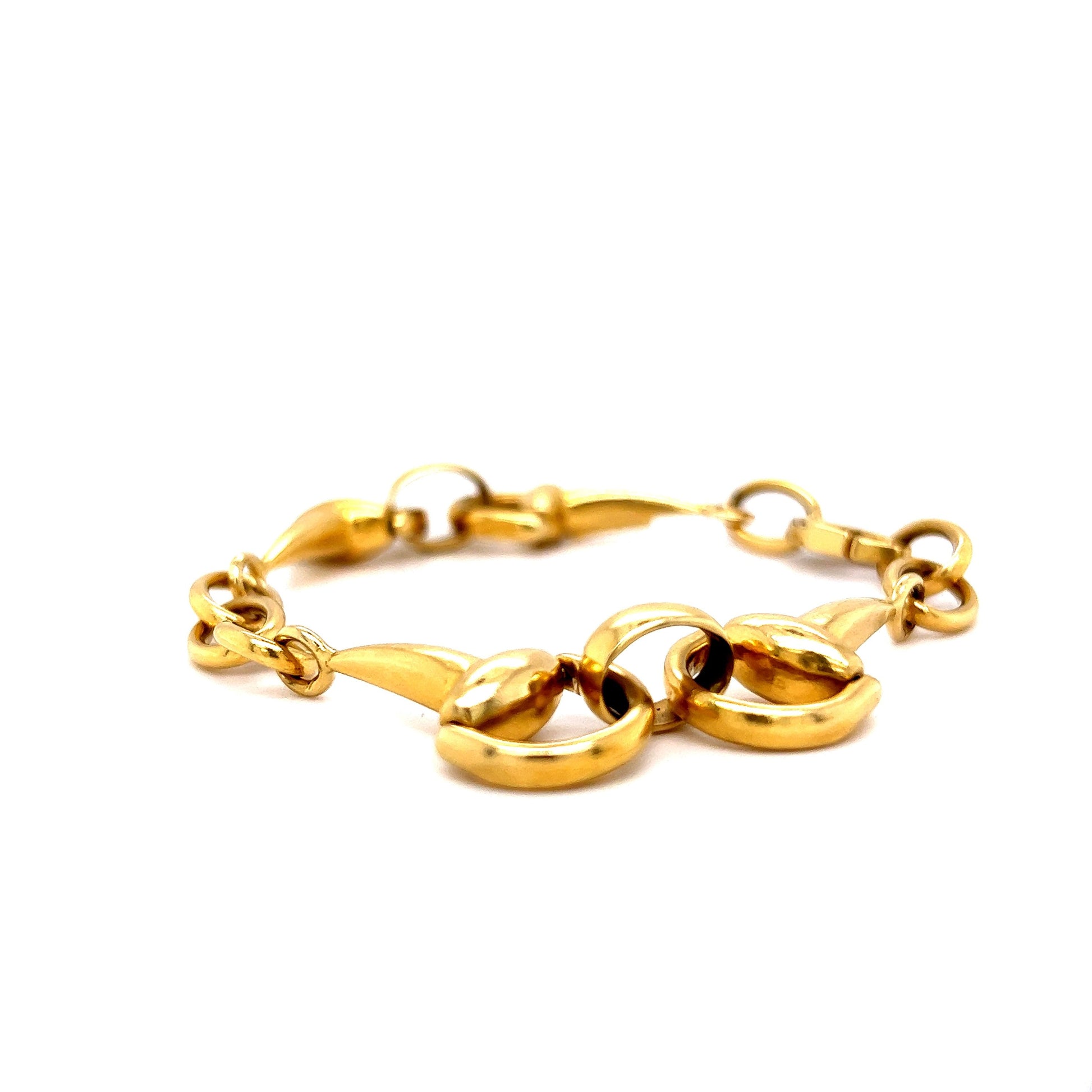 Modern Bridle Link Bracelet in 18k Yellow Gold