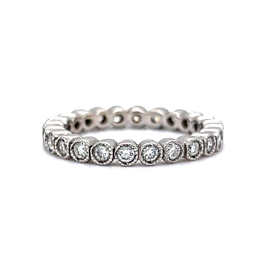 Eternity Band Modern .48 Round Brilliant Cut Diamonds in Platinum