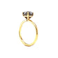 1.75 Salt & Pepper Diamond Engagement Ring in 14k Yellow Gold