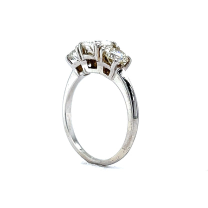 .82 Three Stone Diamond Engagement Ring in Platinum