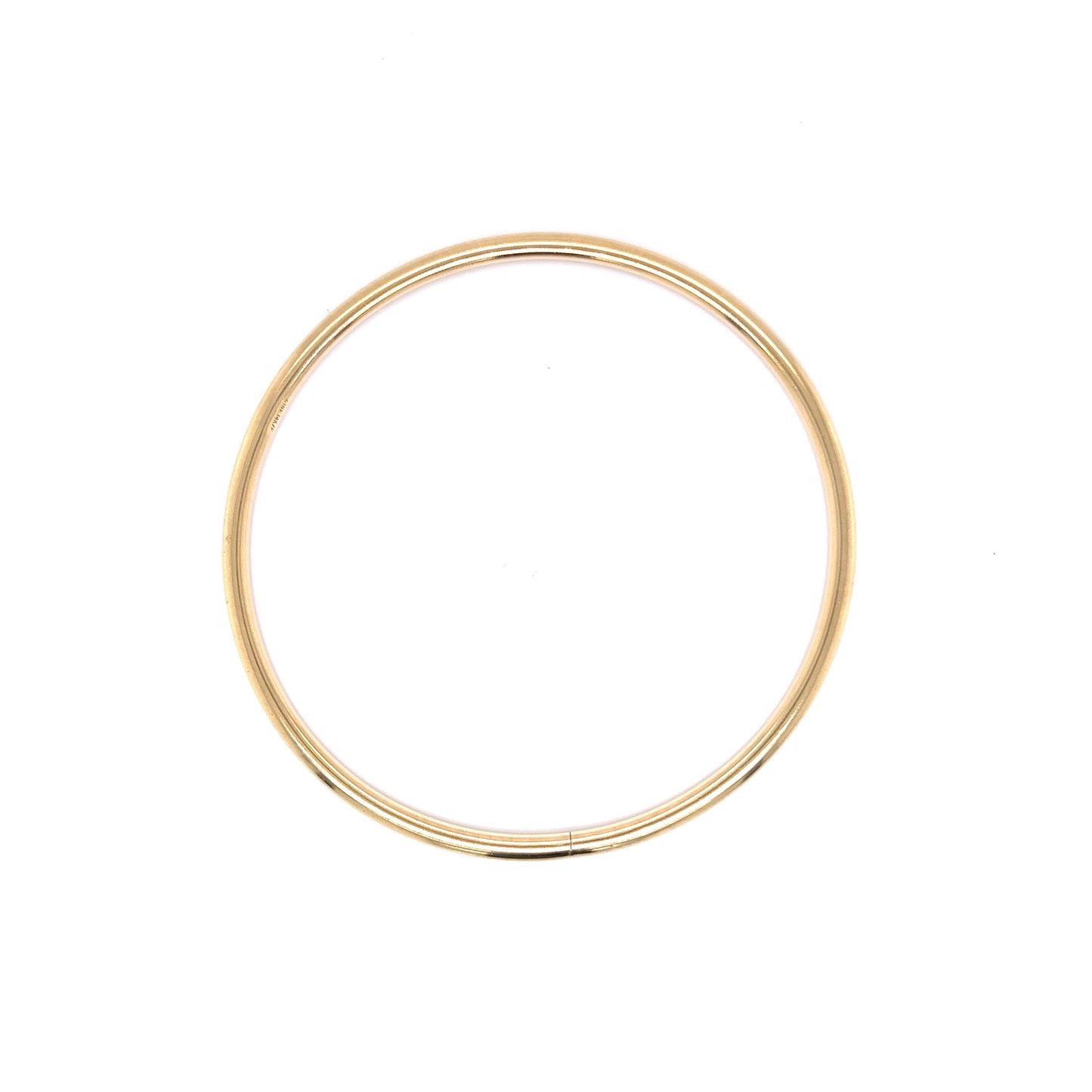 3mm Classic Round Bangle Bracelet in 14k Yellow Gold