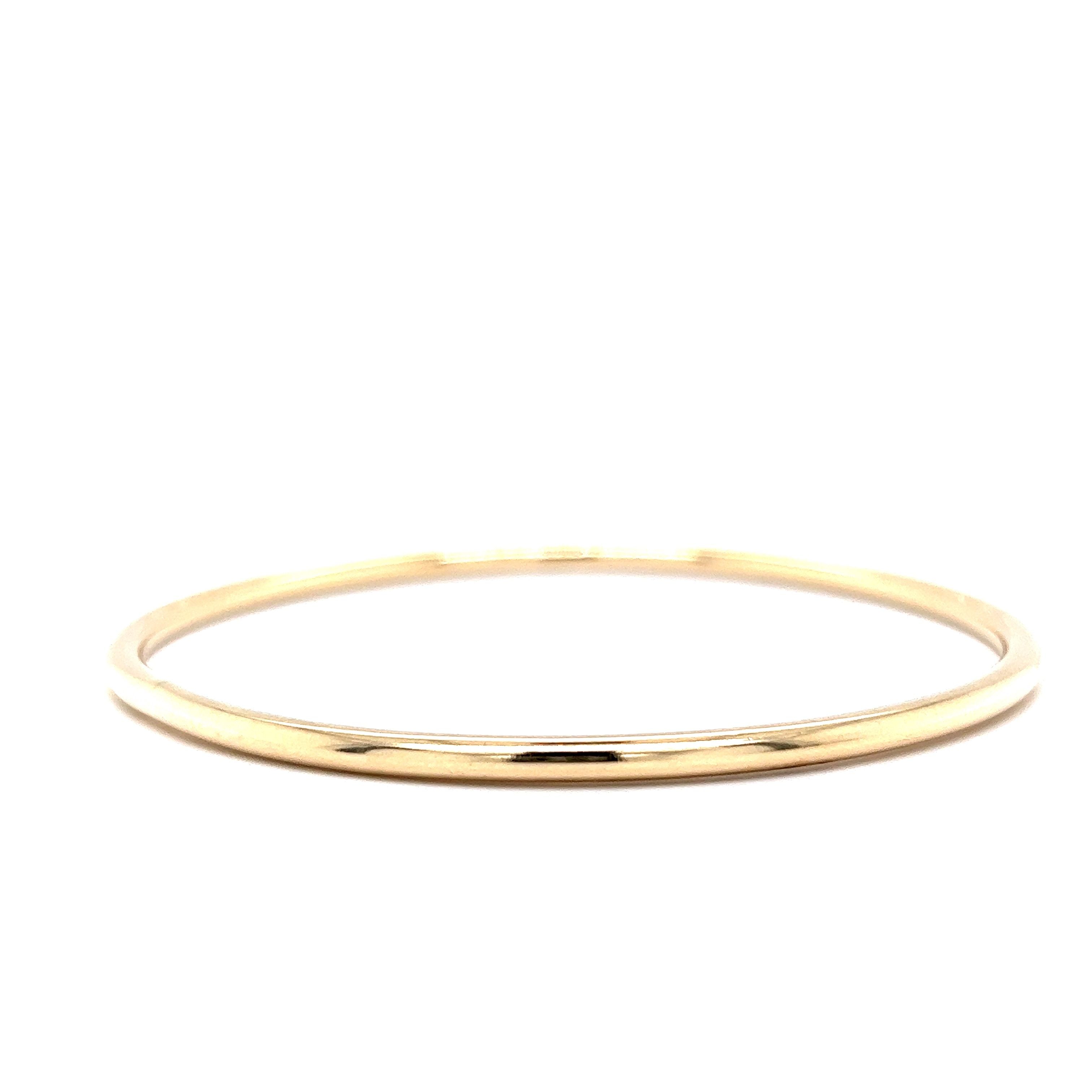 14k Yellow Gold Bangle Bracelet – Gem
