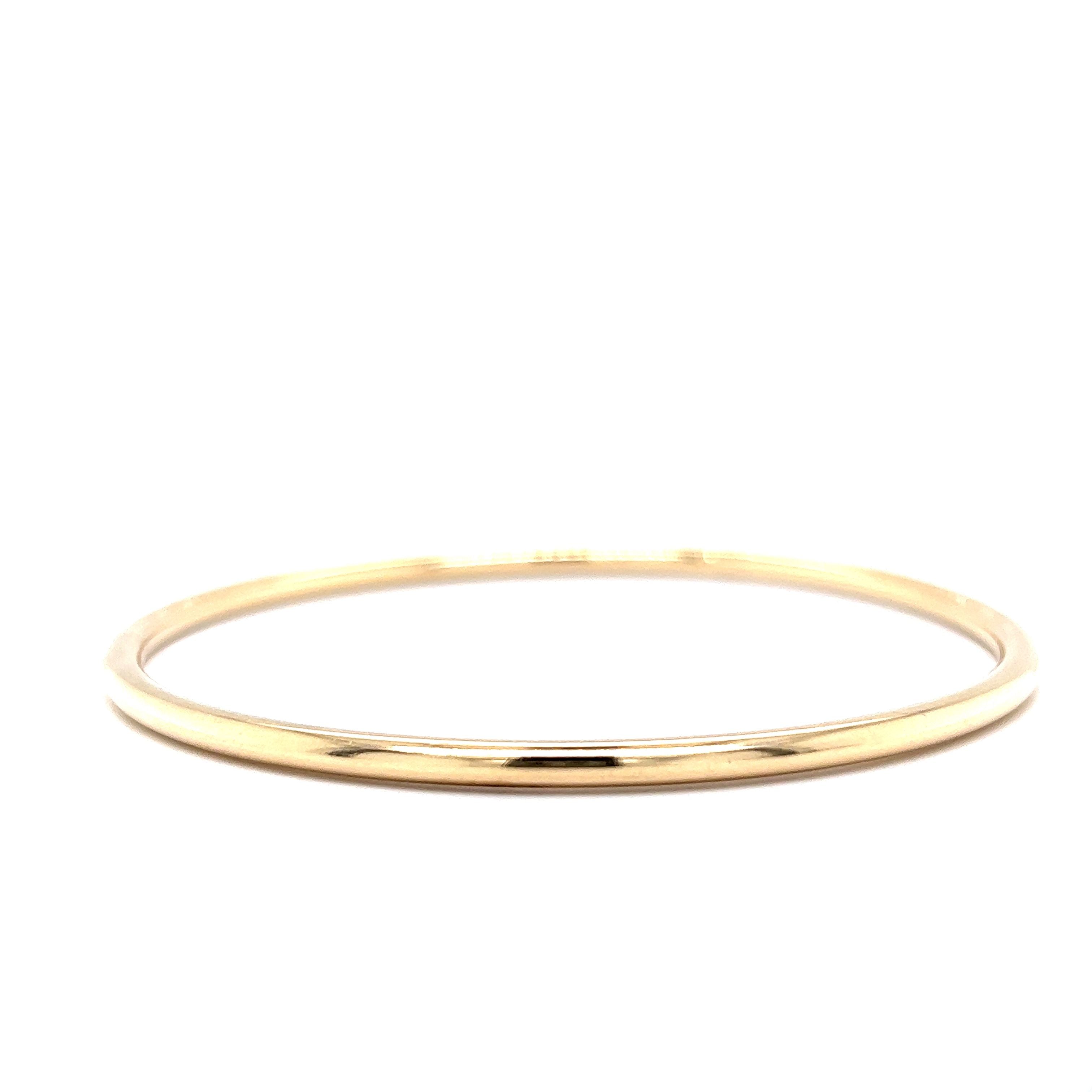 14k yellow gold store bangle bracelet