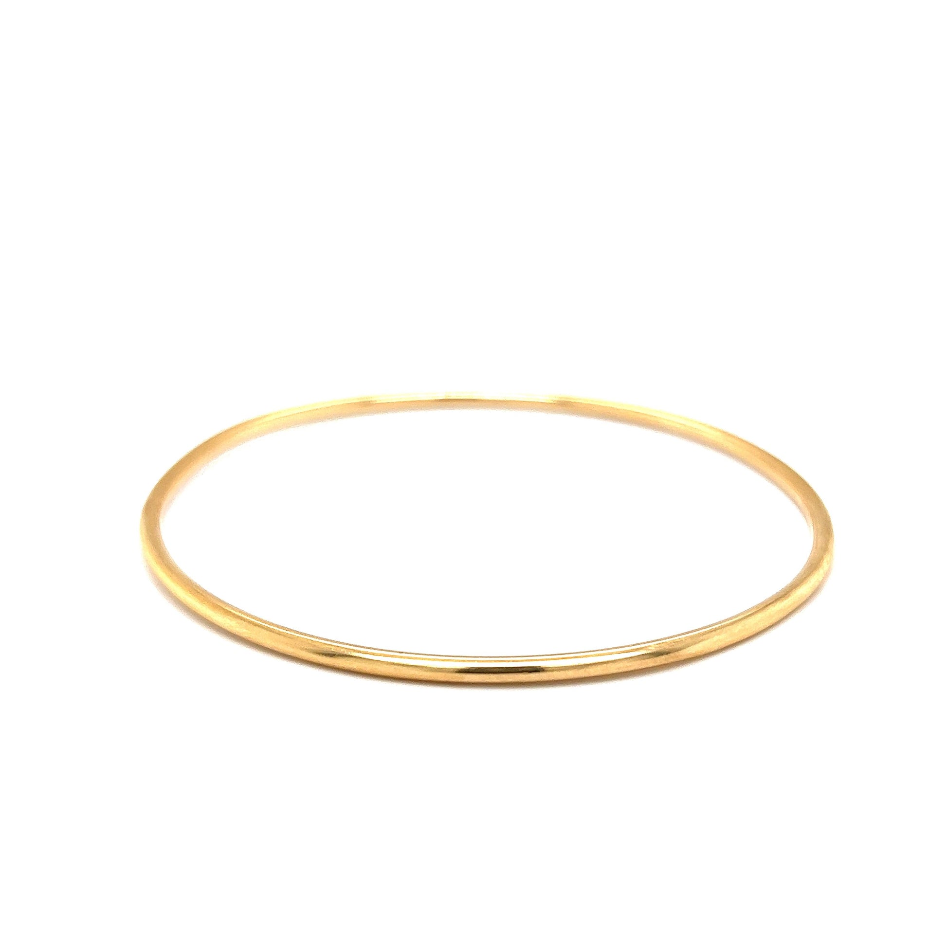 2mm Classic Bangle Bracelet in 14k Yellow Gold