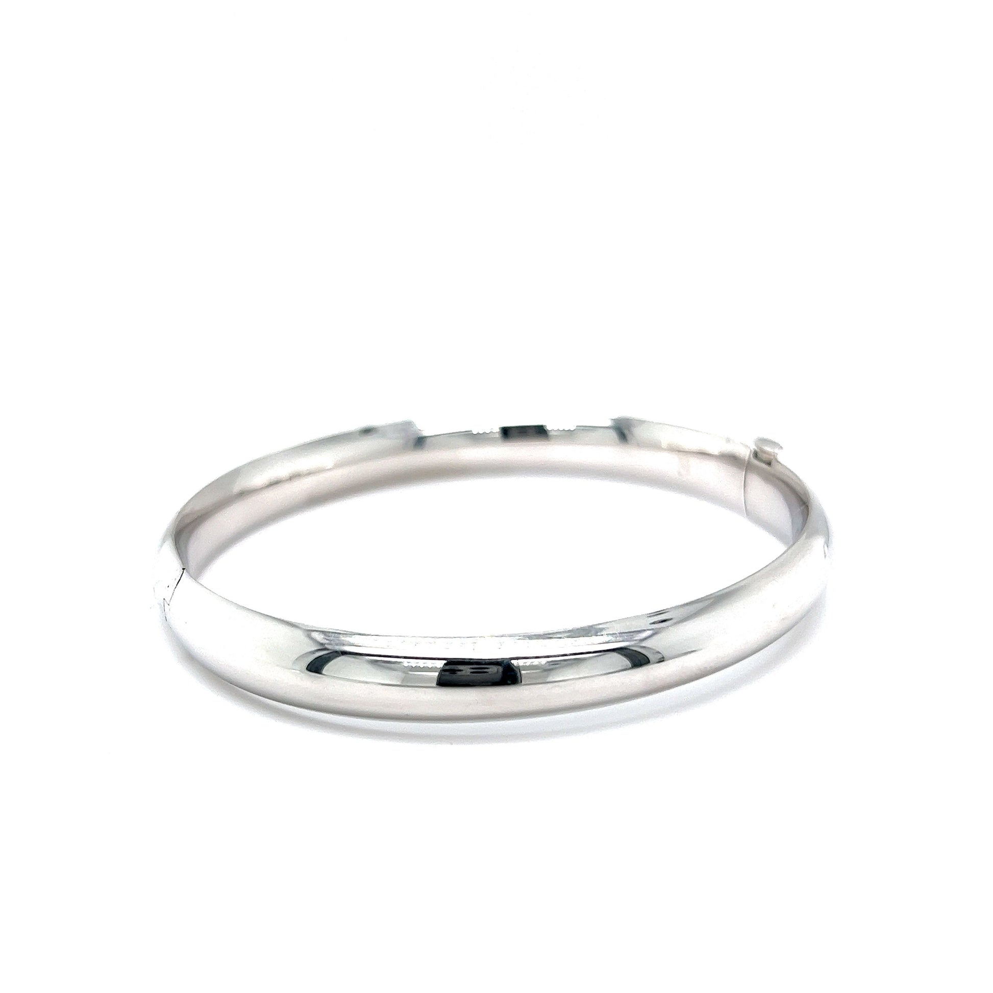 Modern 8mm Bangle Bracelet in 14k Yellow Gold