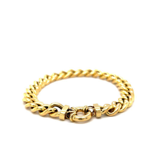 Classic Curb Link Bracelet in 14k Yellow Gold
