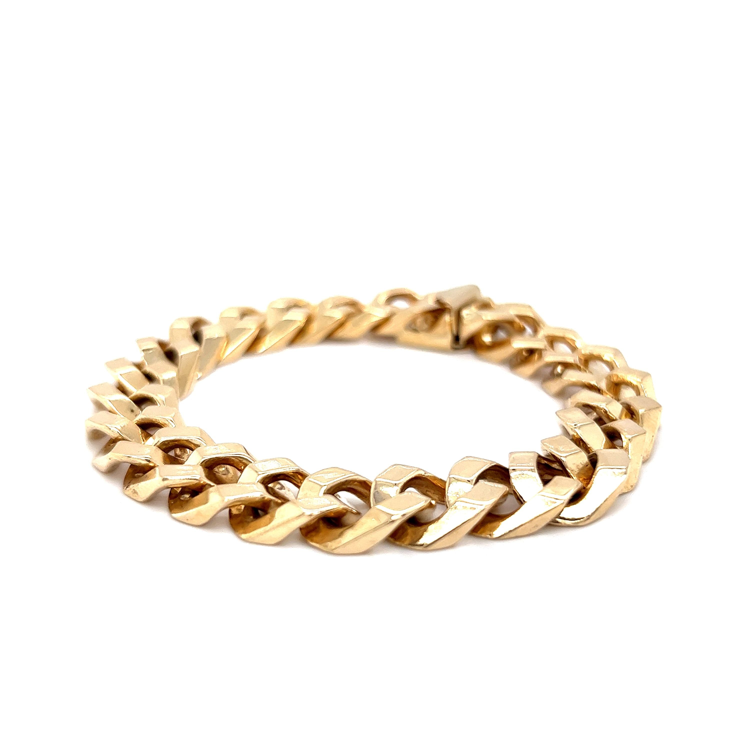 9ct gold clearance cuban bracelet