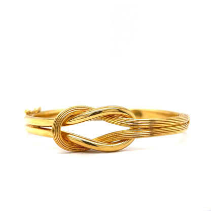 Knot Bangle Bracelet in 18k Yellow Gold