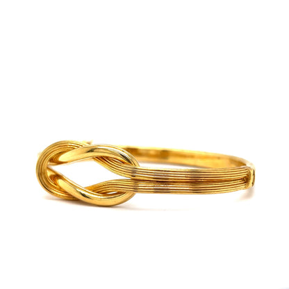 Knot Bangle Bracelet in 18k Yellow Gold