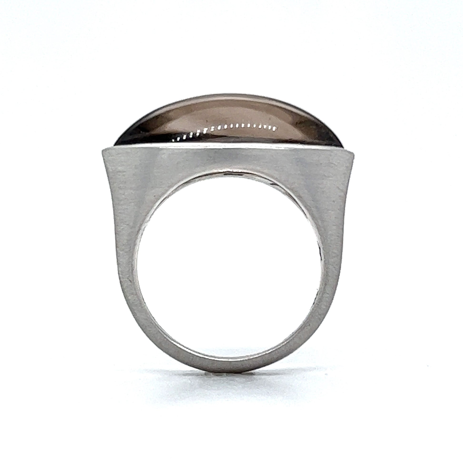 H. Stern Bezel Set Smoky Quartz Ring in 18k White Gold