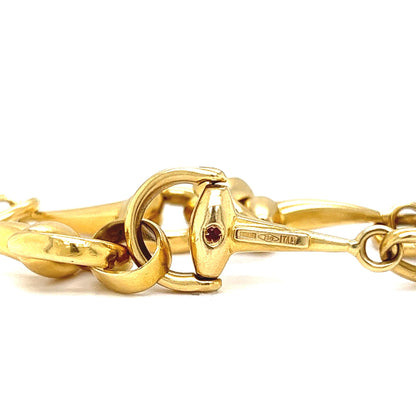 Modern Bridle Link Bracelet in 18k Yellow Gold