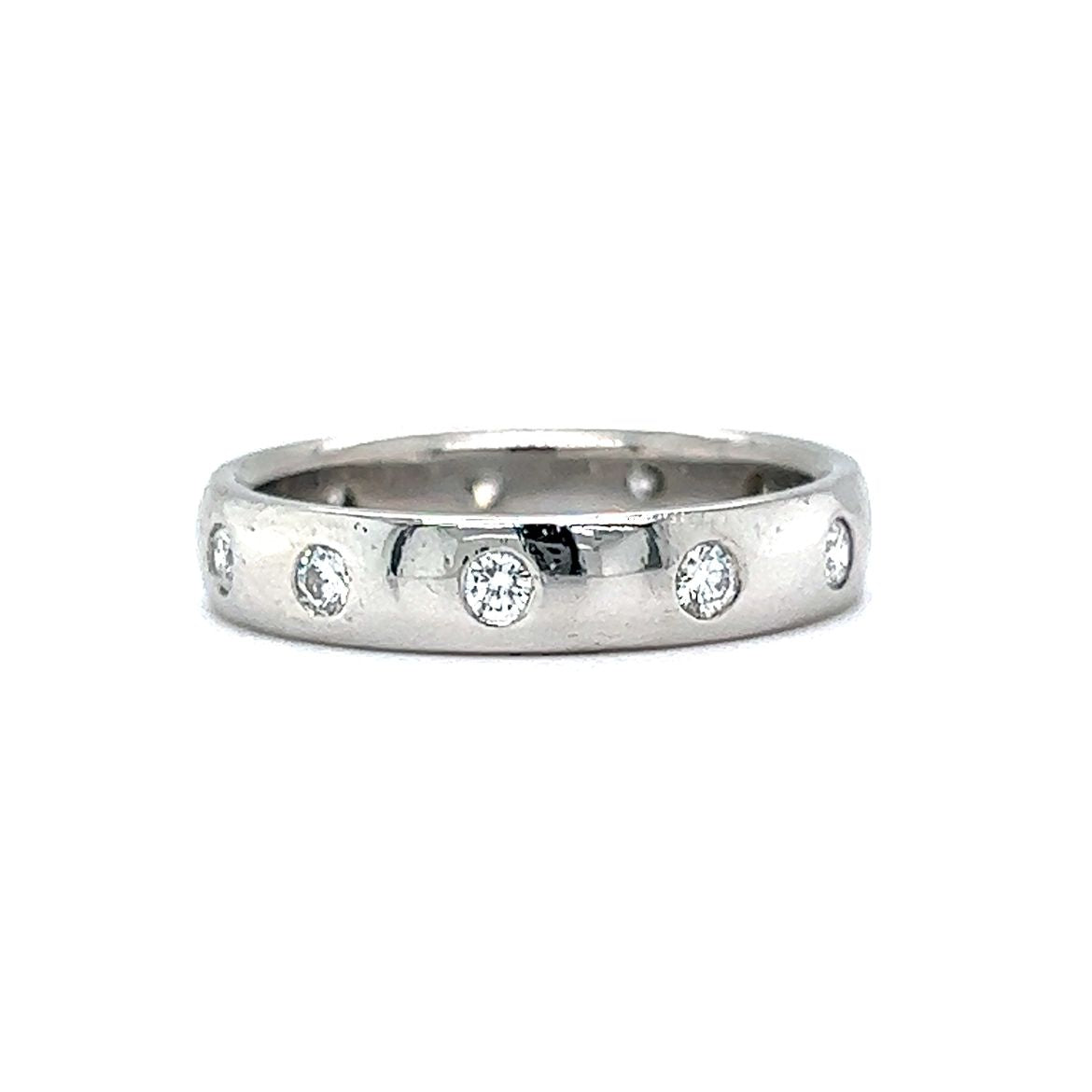 Vintage 1.60 Carat Diamond and White Gold Full Eternity Ring For Sale at  1stDibs | 1.60 in 1970
