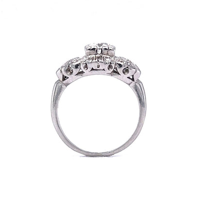 .56 Vintage Old European Diamond Engagement Ring in Platinum