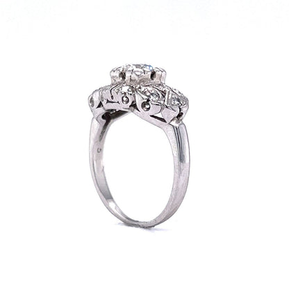 .56 Vintage Old European Diamond Engagement Ring in Platinum