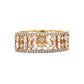 Thick Pave Diamond Cocktail Ring 14k Yellow Gold