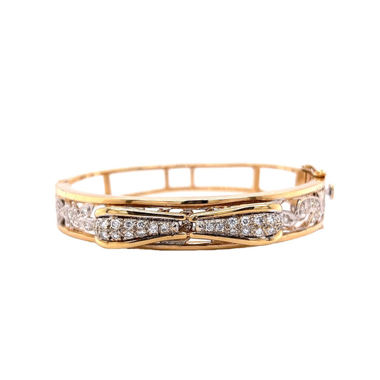 1.57 Diamond Bracelet in Yellow Gold by Stephanie Lake Design
