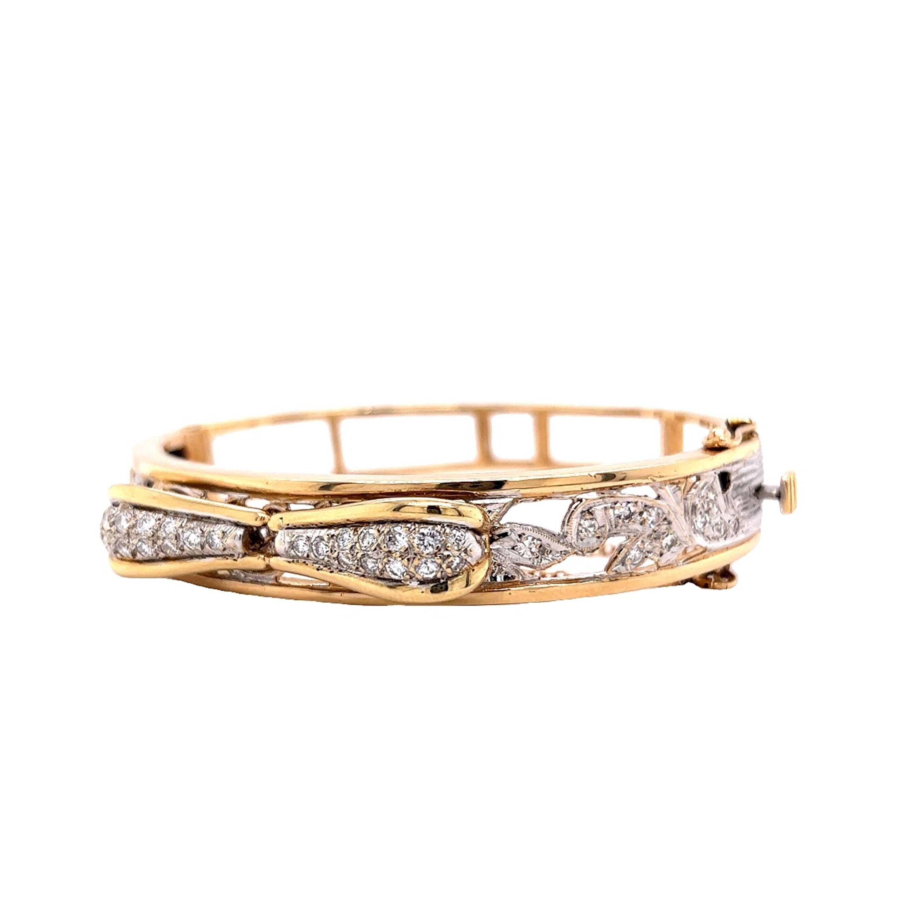 Pave Diamond Bangle Bracelet – Five Star Jewelry Brokers